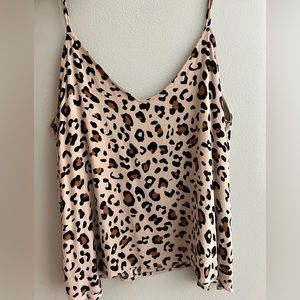 Leopard print tank top